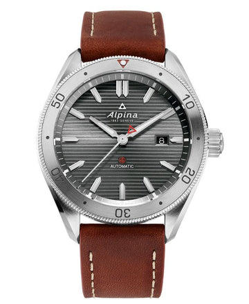 Alpina Alpiner Gents Auto Grey/Brown - 100m - 44mm AL-525G5AQ6